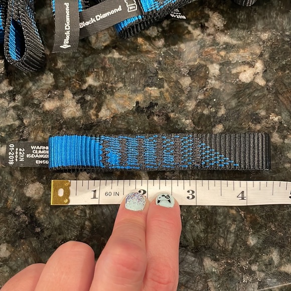 20 BLACK DIAMOND Dynex Vari-Fade Blue & Black Dogbone Rock Climbing Equipment - Picture 8 of 10